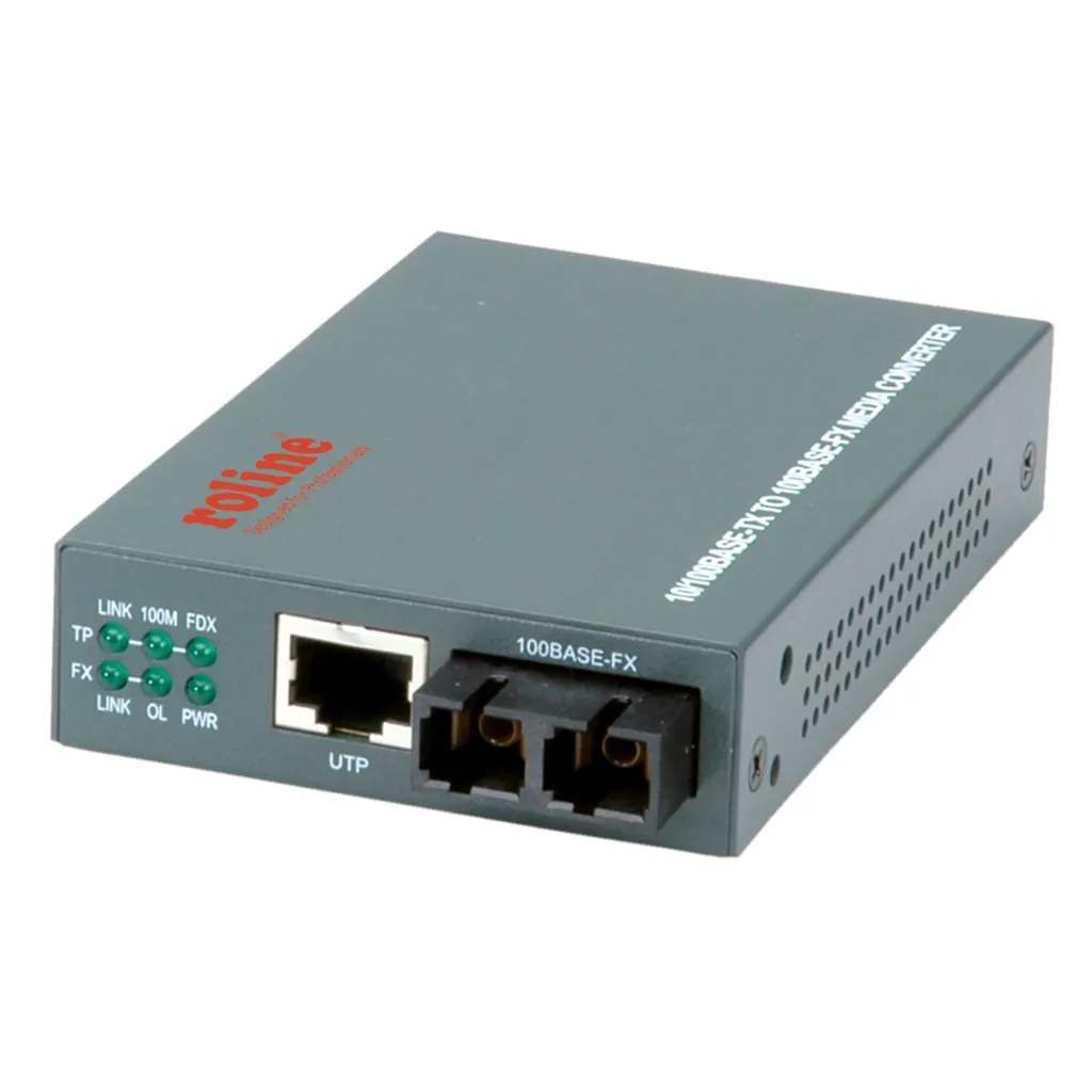 Convertitore Fibra Ottica SC ROLINE 21.13.1071 Fast Ethernet 2km