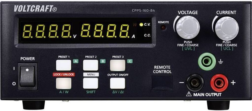 VOLTCRAFT CPPS-160-84 Labornetzgerät, einstellbar 0.02 - 84 V/DC 0.01 - 5 A 160 W USB fernsteuerbar, programmierbar, Au
