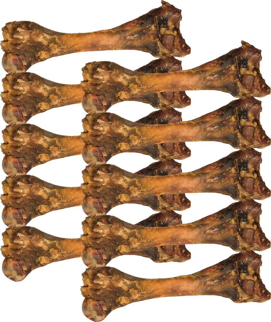 10 Stück á 20 cm - Schecker Kauknochen vom Schwein - Produktbild 