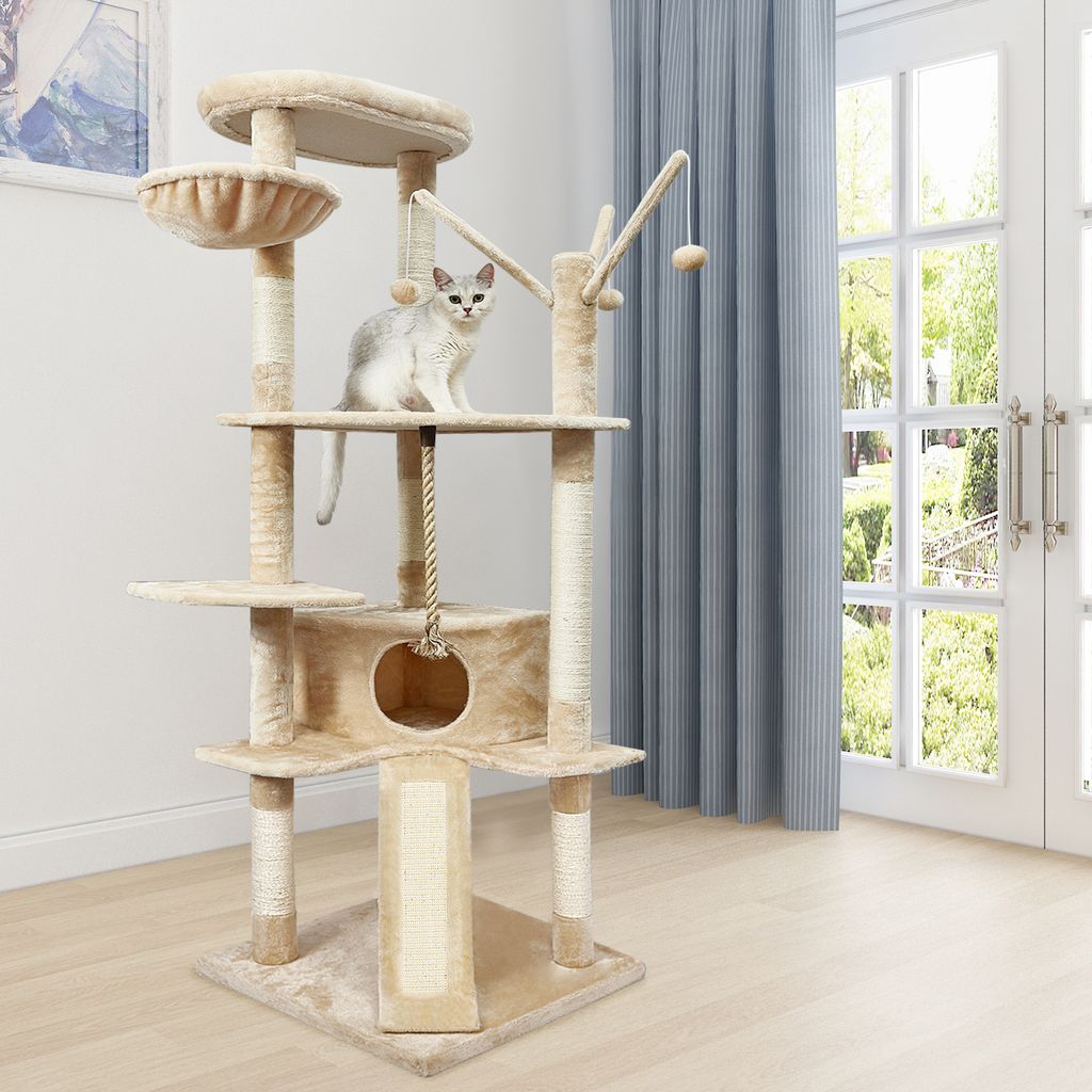 Mondeer Kratzbaum 167cm XXL Beige Produktbild 