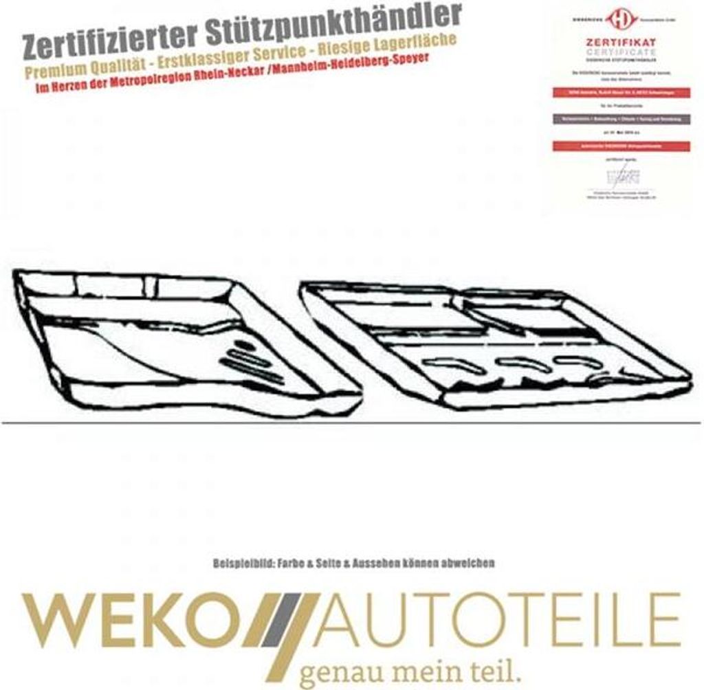 Karosserieboden vorne links DIEDERICHS 9137251 für MERCEDES-BENZ