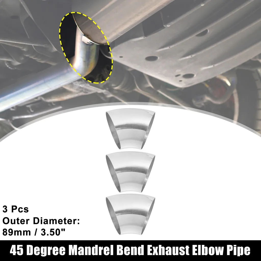 Coude d'Échappement 3.5" 45° Arc 115mm : Réparez votre Ligne avec Inox