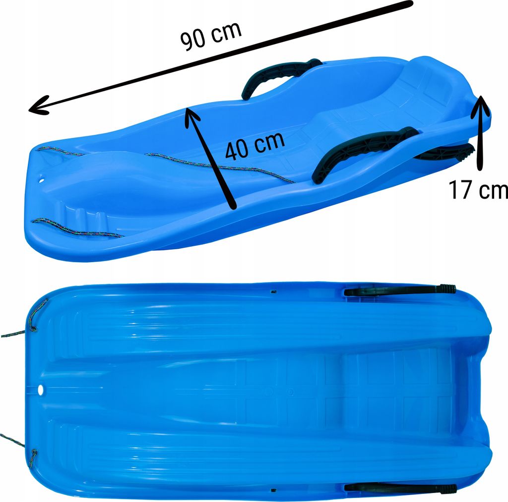 Sillar Schneegleiter Schlitten In Blau Mit Bremsen Und Produktbild 3