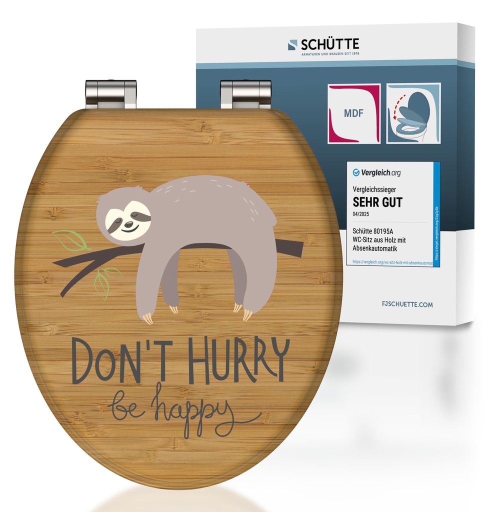 SCHÜTTE MDF WC Sitz DONT HURRY, Toilettendeckel mit Produktbild 
