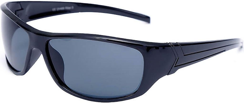 Schmale Sonnenbrille Daily Basic two Bikerbrille 7x4cm schwarz glänzend