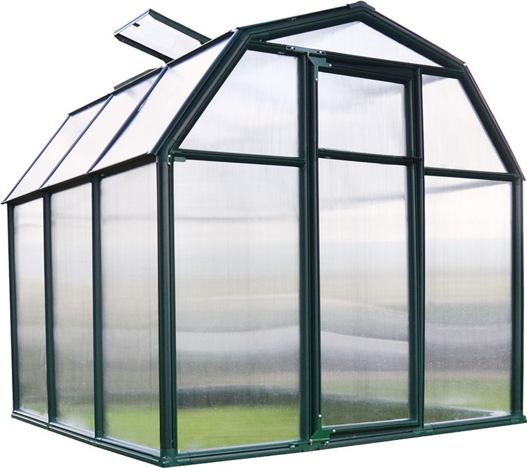 Rion Kunststoff Gewächshaus SMART 33 Grün 201x204x198 cm