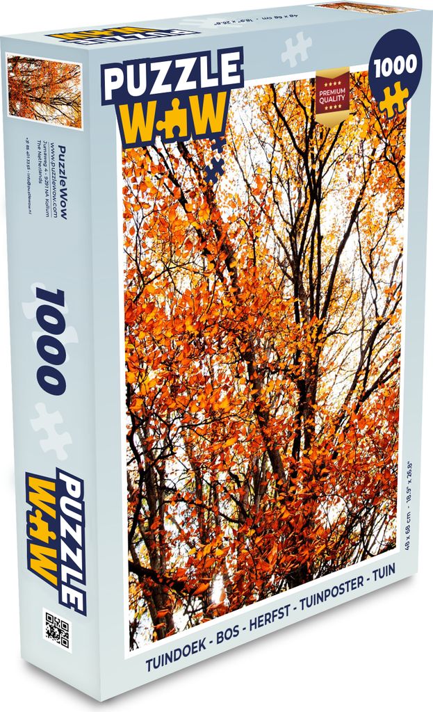 MuchoWow Puzzle 1000 Teile Wald - Herbst - Jahreszeiten - Spielzeug - Alt und Jung - Spiele - Puzzeln