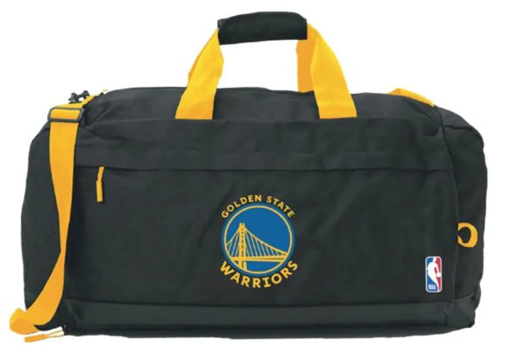 Sac de sport Golden State Warriors NBA bleu et jaune taille moyenne