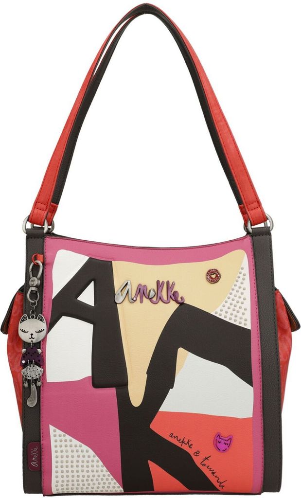 Anekke Schultertasche Hollywood Fashion 3 Compartment Tote Bag Multicolor mehrfarbig