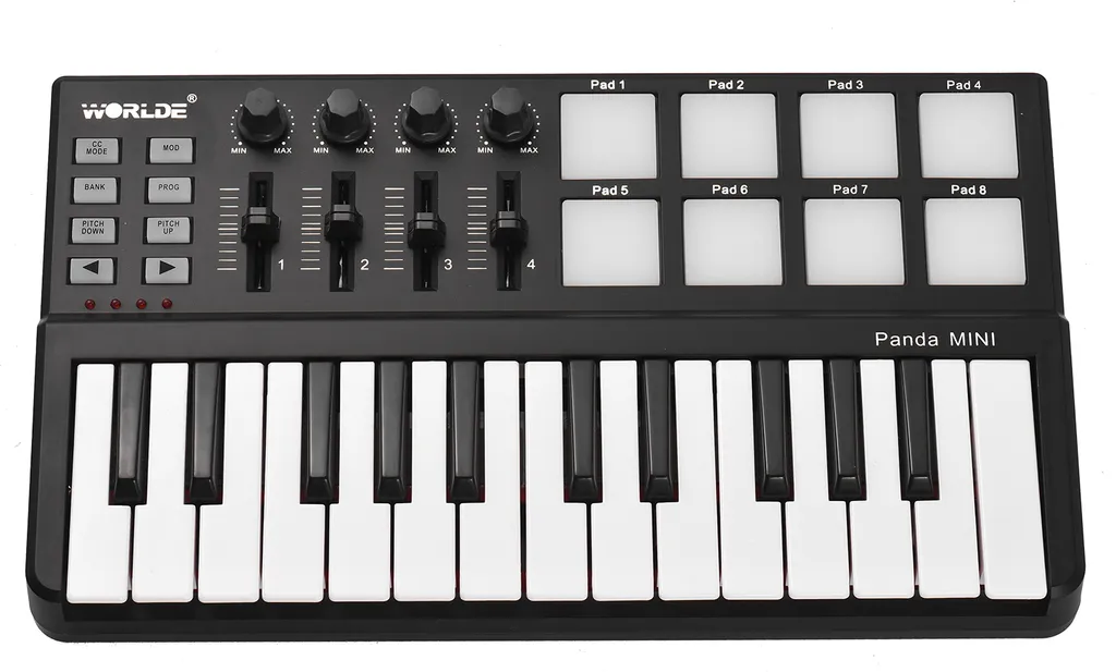 Clavier de Composition MIDI pour Voyage WORLDE Panda mini USB 25 Notes