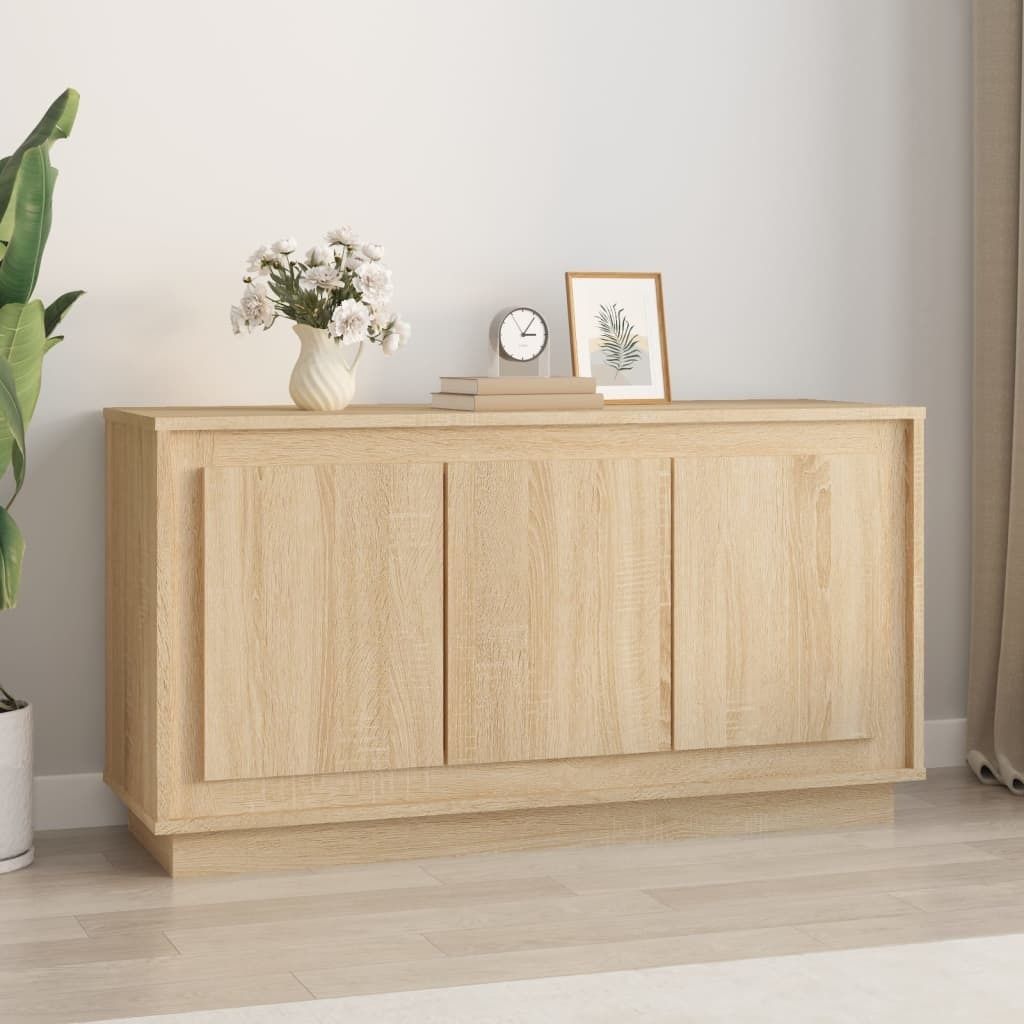 Maison Exclusive - Sideboard Sonoma-Eiche 102x35x55 cm Holzwerkstoff