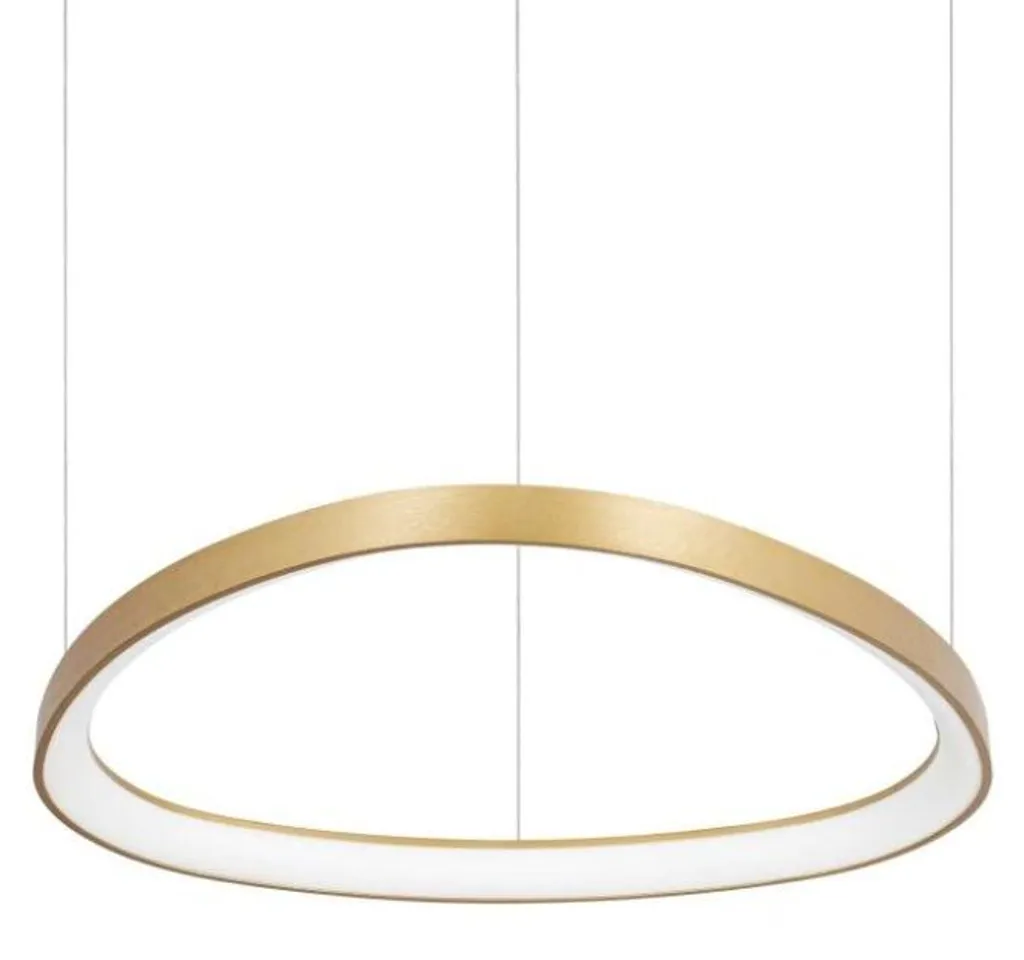 Lustre LED Gemini 48W : finis les coins sombres avec style laiton
