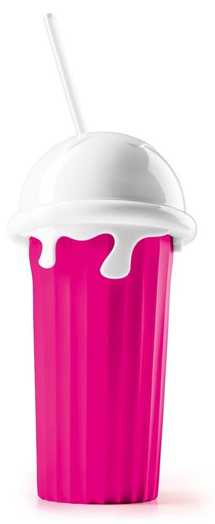 GOURMETmaxx Handmatige slushmachine, roze-wit Productafbeelding 