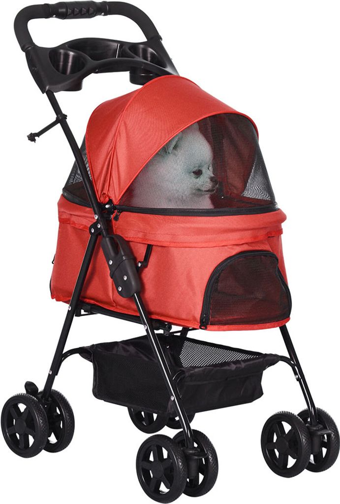 Kočík pre psov D00-127RD, buggy, skladací, pre malé psy a Obrázok produktu 