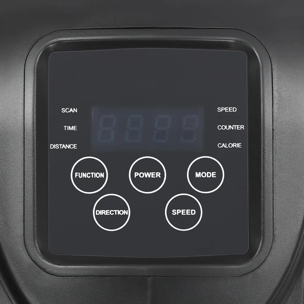 Pédalier elliptique compact avec écran LED et commande à distance noir