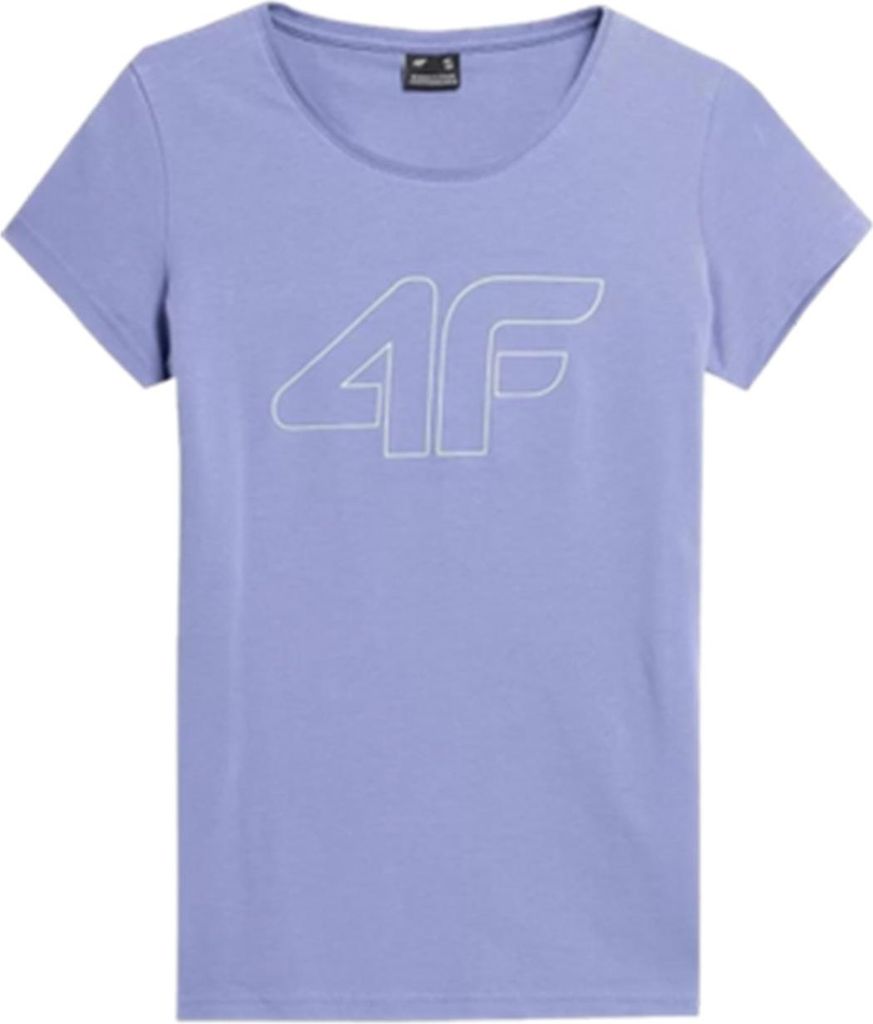 4F Damen T-Shirt Denim Weiß Größe S