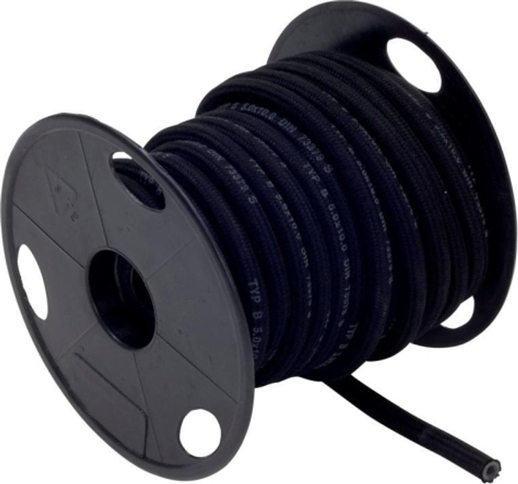 Kraftstoffschlauch Garngeflecht 5 / 10 mm x 15000 mm, Typ B, 15 Meter, Spule