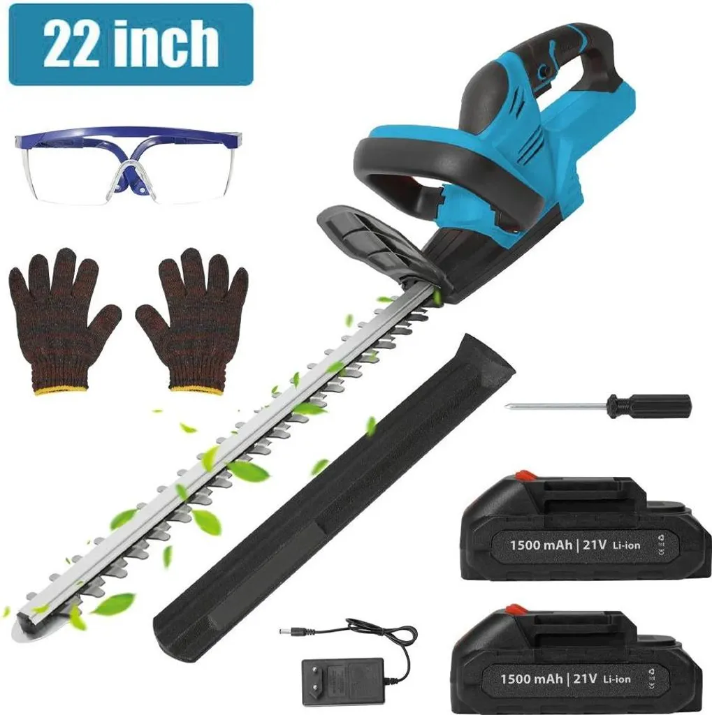 Tagliasiepi Elettrico Cordless 2 Batterie: Design Ergonomico e Potenza