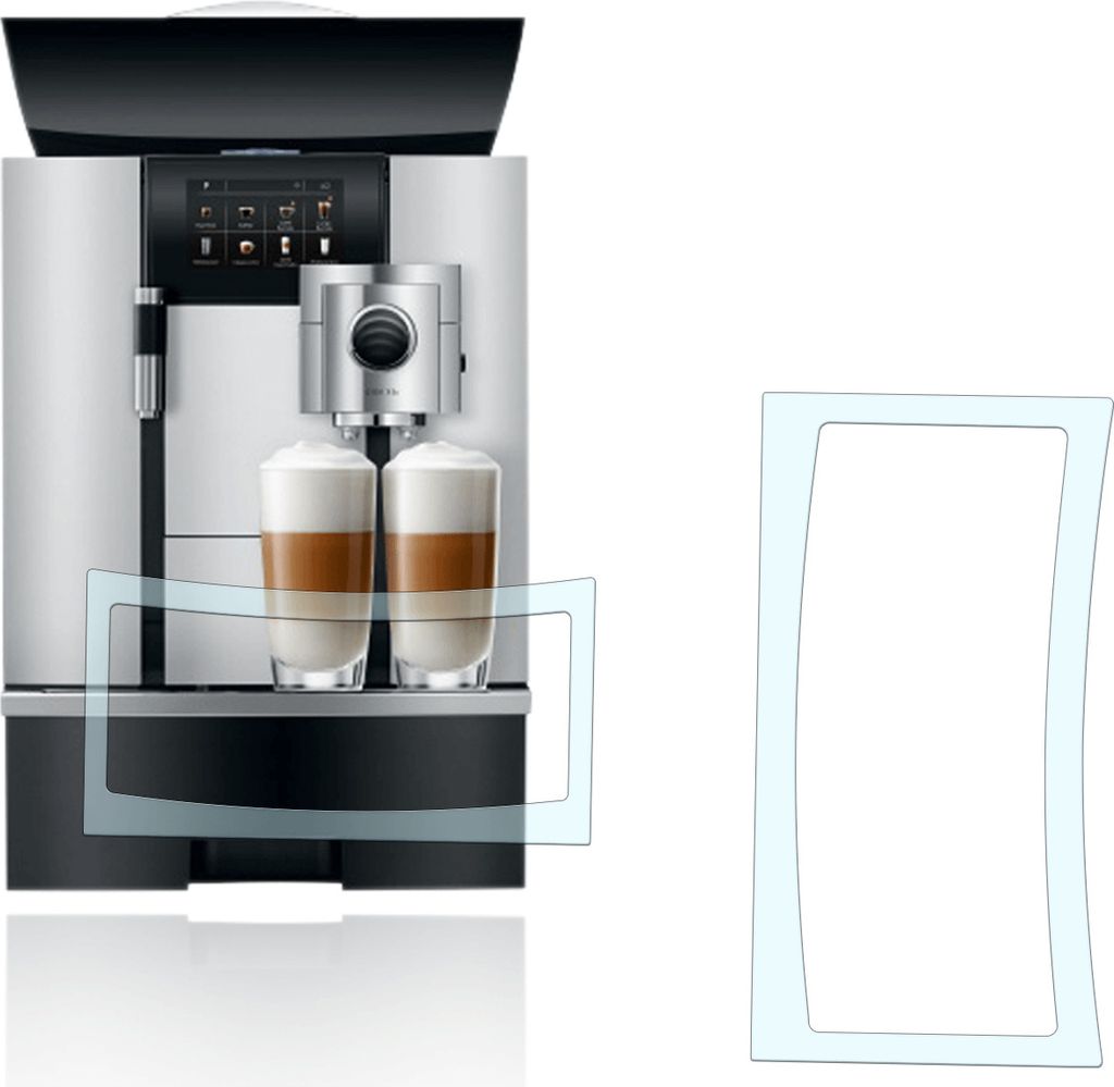 Abtropfblech Kratzschutz Schutzfolie geeignet Jura GIGA - X3 - X6 - X8 - X10 Abtropfblech Schutzfolie
