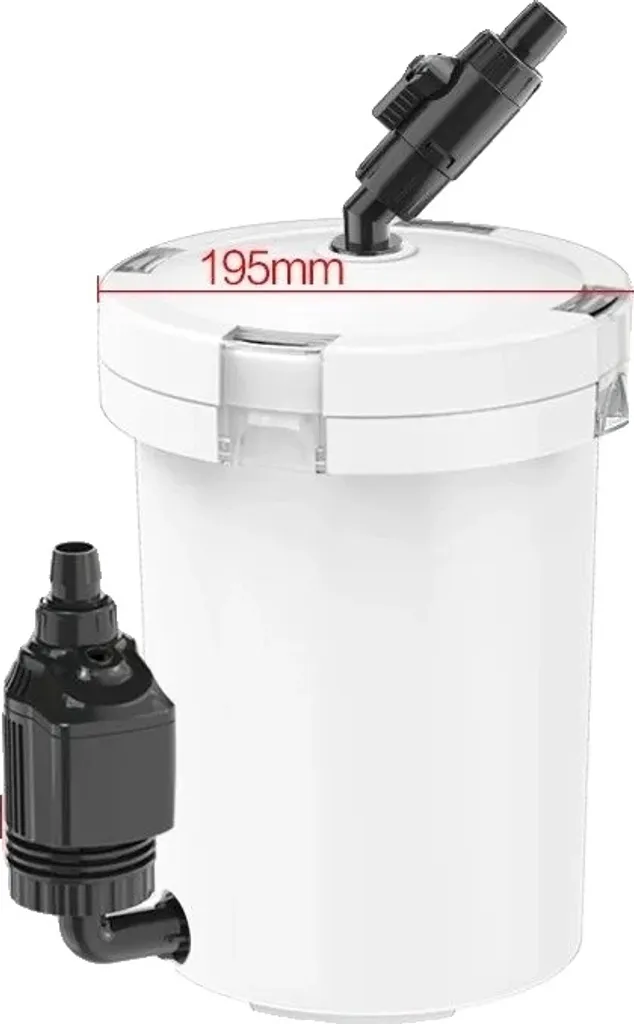 Filtre de bac externe HW-604B silencieux pour aquarium eau douce 220V