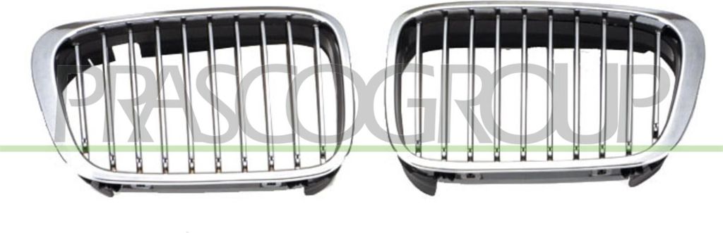 PRASCO BM0182033 Kühlergrill Frontgrill für BMW 3 Cabrio (E46) Rechts Schwarz