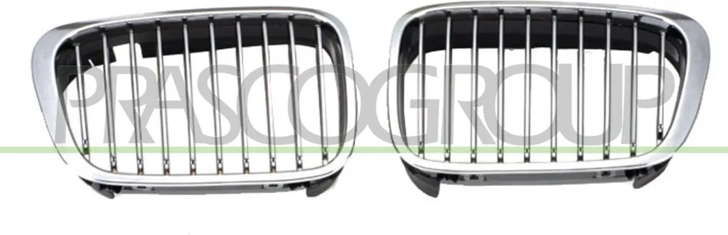 Grille de radiateur droite pour Série 3 E46 - Calandre de rechange Prasco