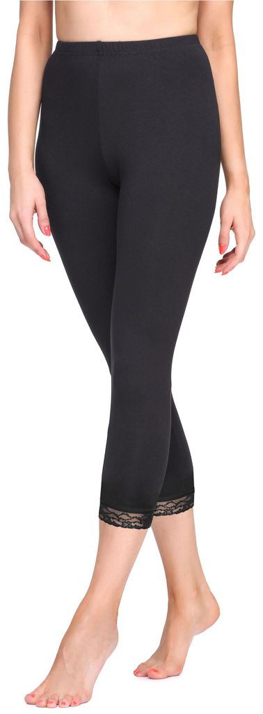 Merry Style Damen 3/4 Leggings MS10-290(Schwarz, M) Produktbild 