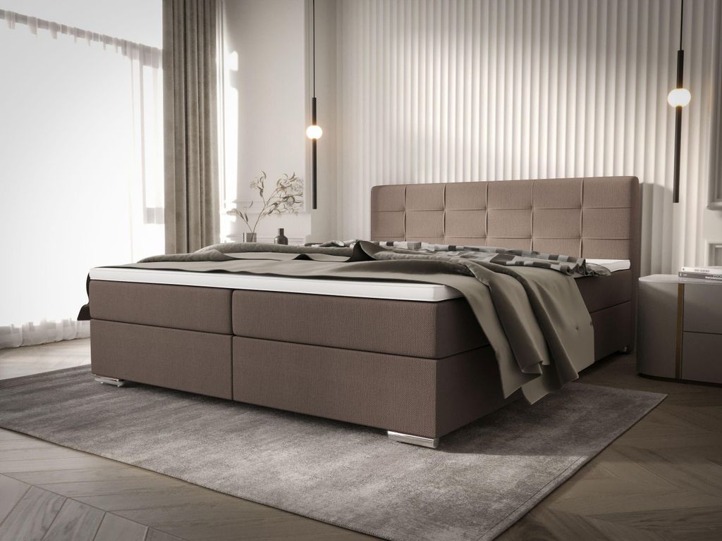 BEDANTE Boxbett ZILANO 1 160x200 Cosmic 808 Bett Bettkasten Ehebett Hotelbett Topper Matratze Schlafzimmer Stauraum