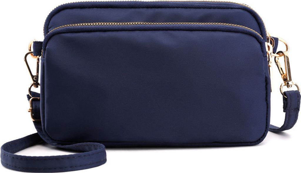 INF Nylon Umhängetasche für Damen, leicht & wasserdicht Navy blau