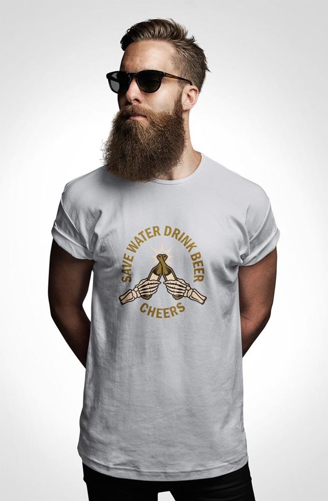 D&B Uni Polo ST00131 Beer Grau-Größe L