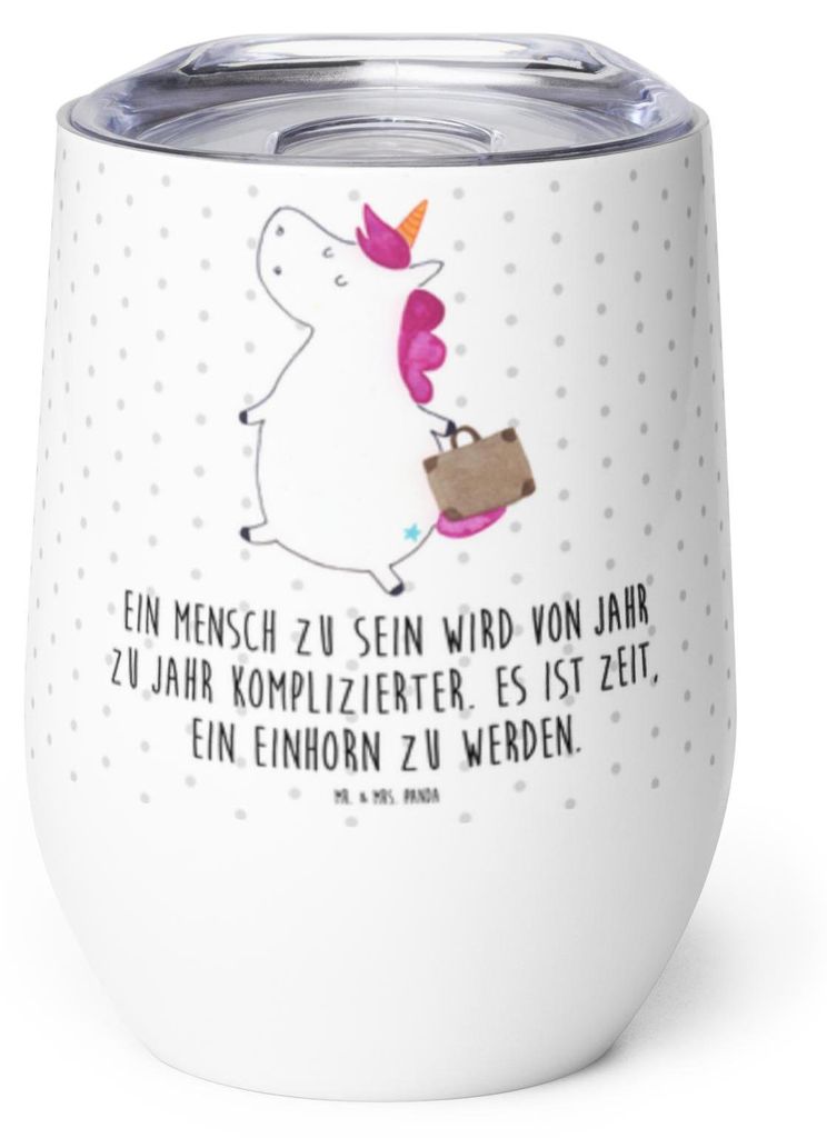 Mr. & Mrs. Panda thermosbecher Einhorn Koffer - Weiß - Produktbild 