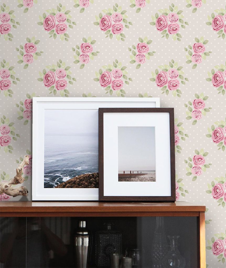 Coloray Fototapete 208x146 cm Vlies-Fototapete - Englische Roseslarge.