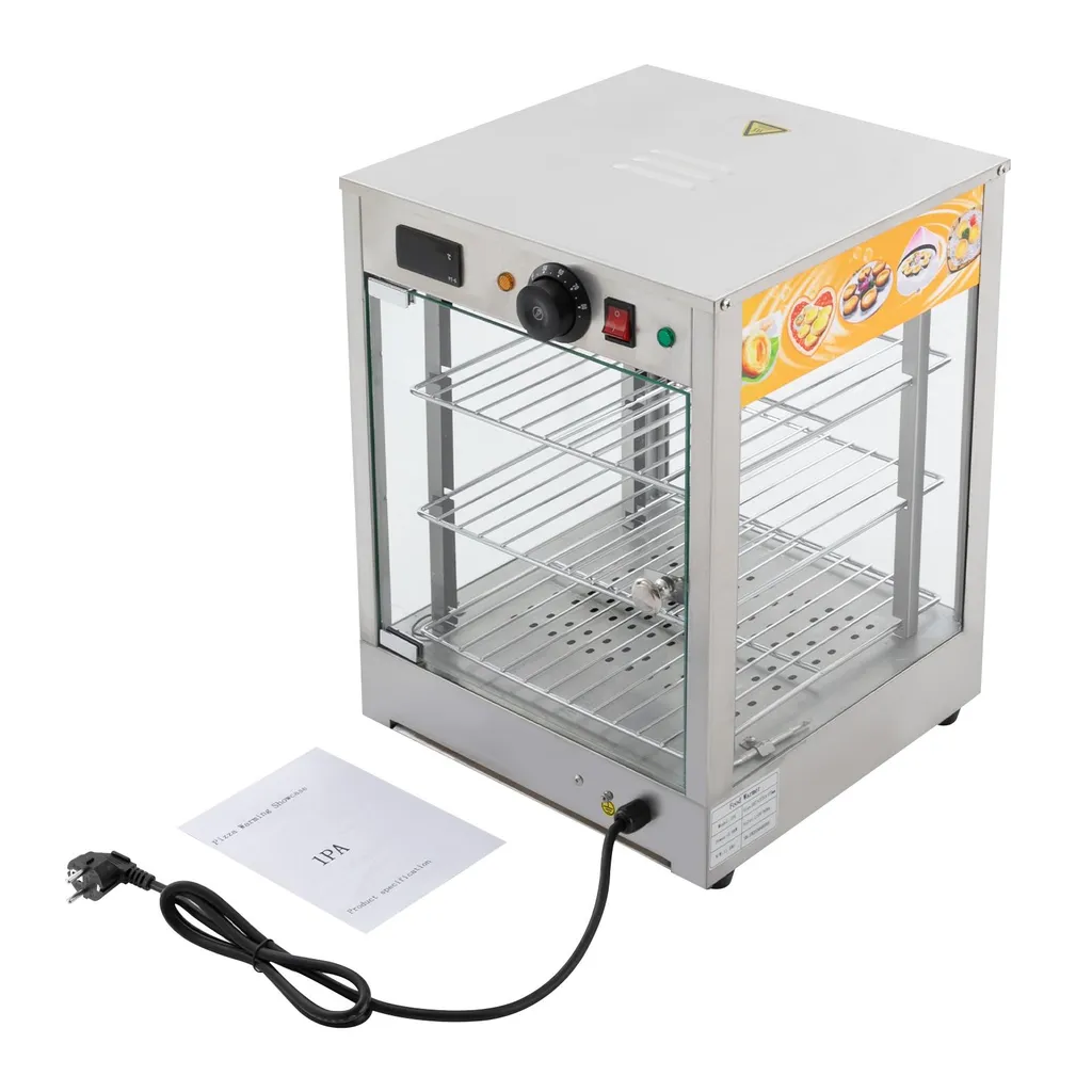 Chauffe-plats inox 800W à haute performance pour restauration et buffet