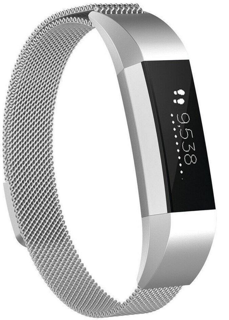 Pulsera plateada compatible con Fitbit Alta / Alta HR – Imagen del producto 