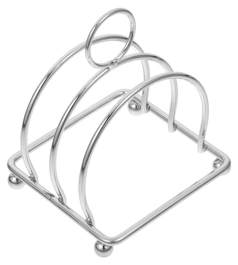 Edelstahl Brotständer mit Griff Vielseitiges Toastbrotregal mit mehreren Schlitzen für die Aufbewahrung in Küche und Esszimmer