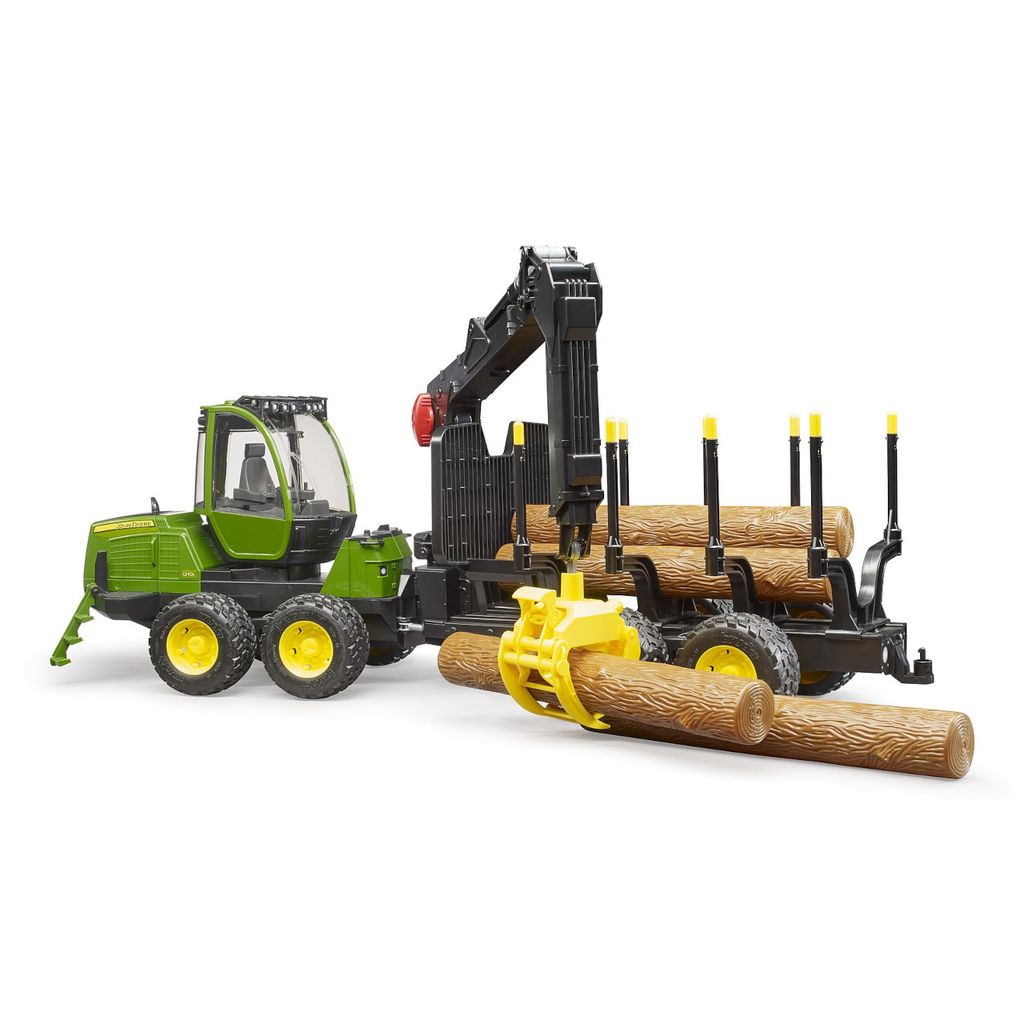Bruder 02133 - John Deere 1210E bagr s drapákem na dřevo, Obrázek produktu 2