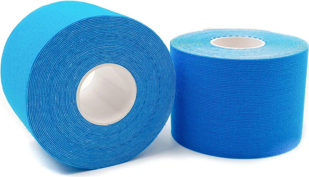 Bandes de Kinésiologie Adhésives 5cm x 5m - Set de 2 Rubans Bleus