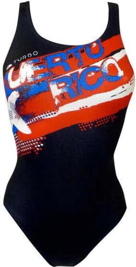 Turbo Puerto Rico Badeanzug Schwarz 3XL Damen Schwarz 3XL
