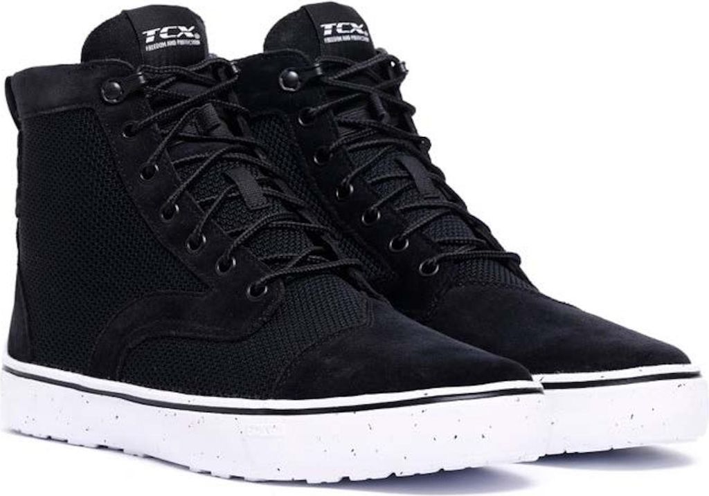 TCX Dartwood Tex Motorrad Schuhe, schwarz/weiß, 40
