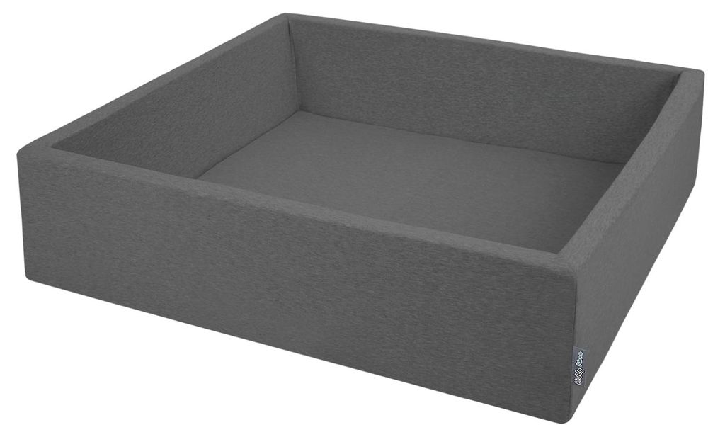 KiddyMoon Bällebad 120x30cm Mit Keine Bälle Quadrat Bällepool Für Babys Und Kinder