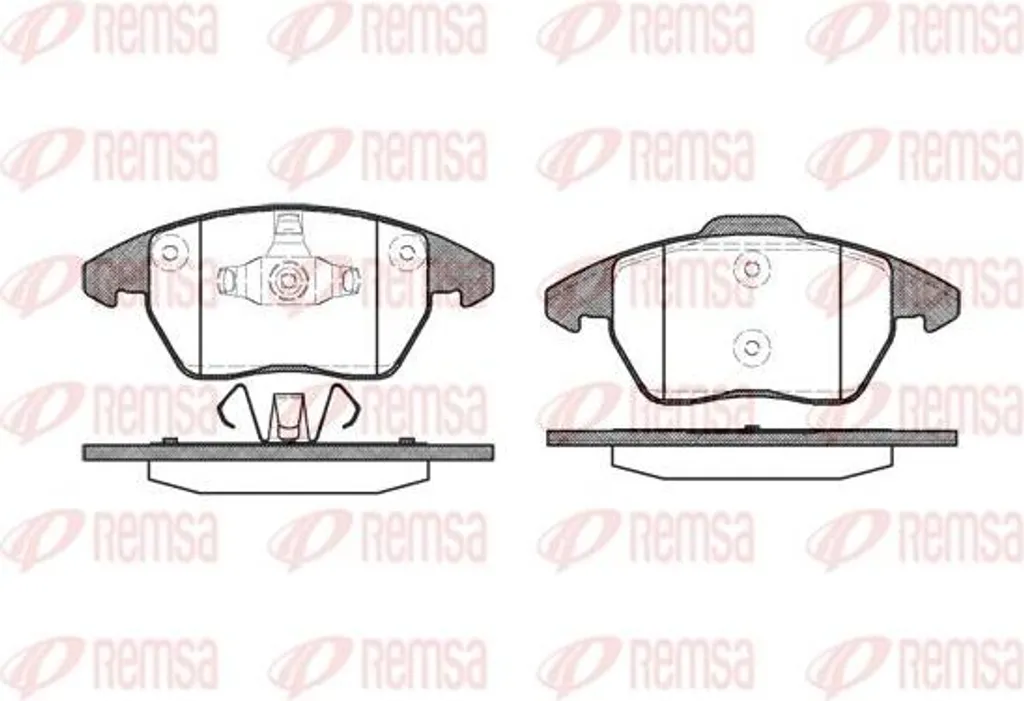 Jeu de plaquettes de frein à disque pour Peugeot 307 308 et VW Jetta