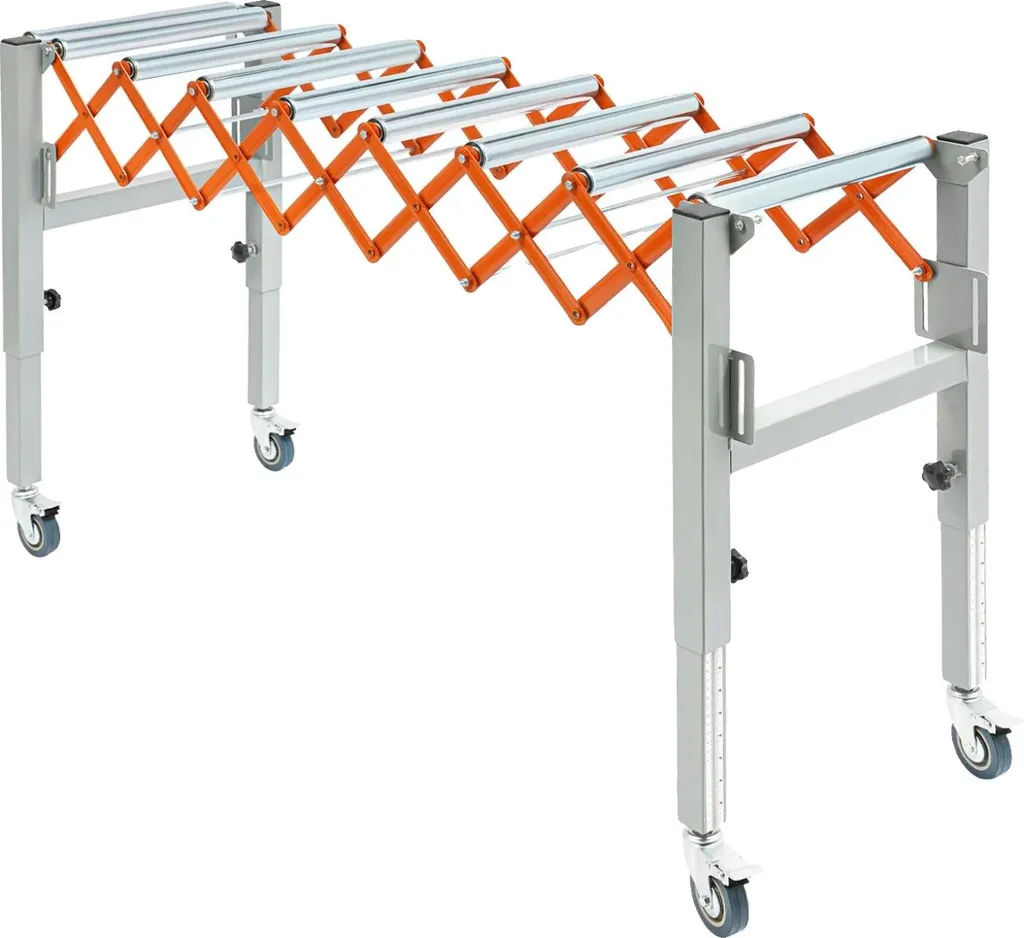 Table à rouleaux réglable 1,3m en fer robuste - Série TR-130