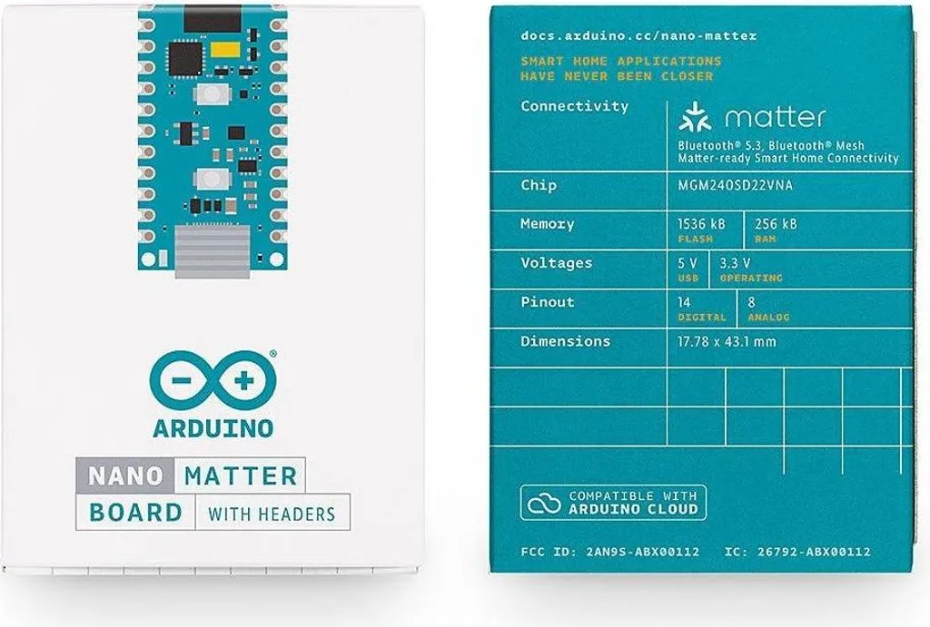 Module Arduino Nano Matter pour Domotique - Thread et Bluetooth LE 5.3