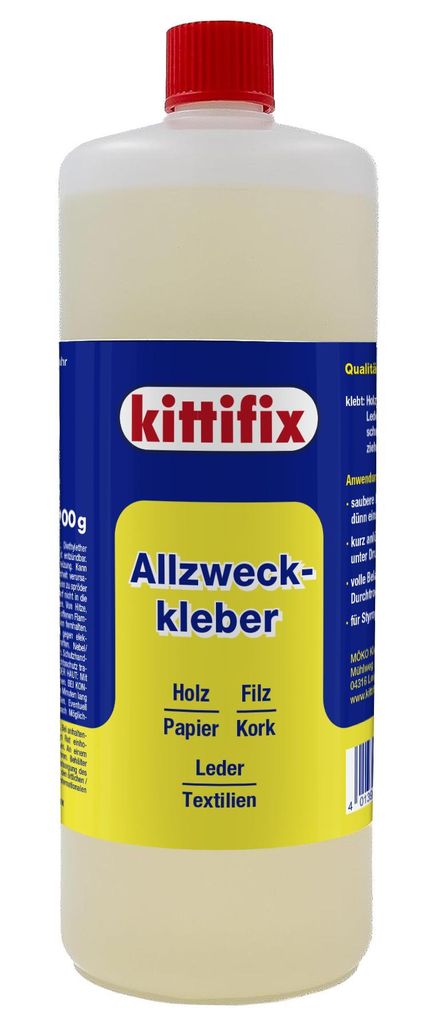 Kittifix Allzweckkleber Kontaktkleber transparent 900g mit Produktbild 