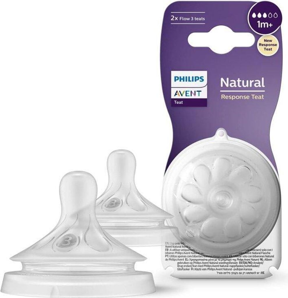Philips Avent Flaschensauger SCY96202 0m+ Silikon 2 Stück Produktbild 