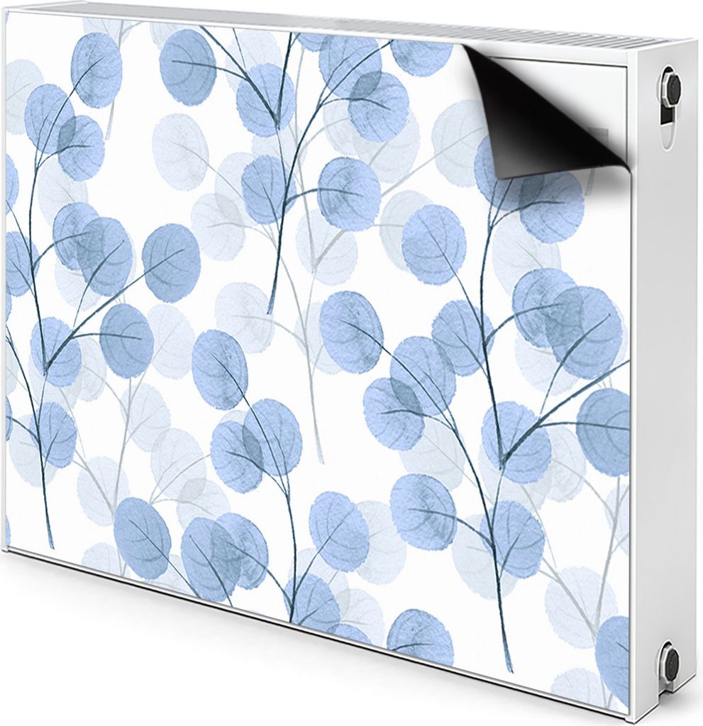 Magnet Heizung Verkleidung Abdeckung Heizung Heizkörperabdeckung 110x60 cm - Zweige, mit Blättern