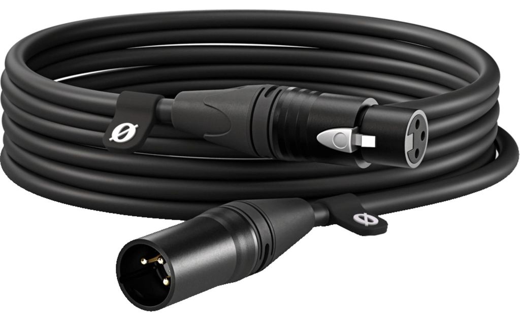 Premium XLR-kabel, XLR6M, zwart (6 meter) Productafbeelding 