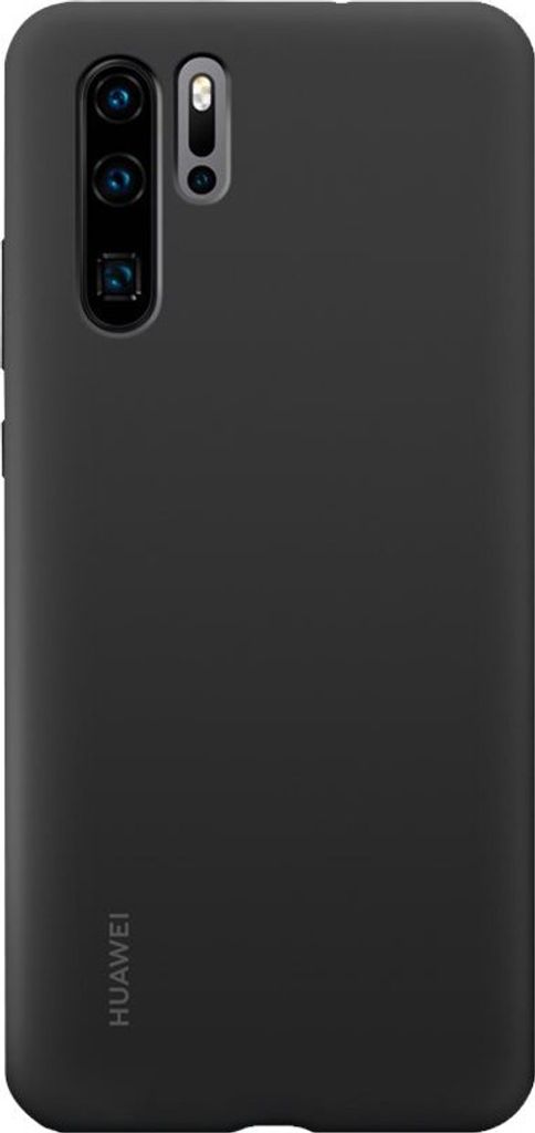 A black phone case is shown from the back.