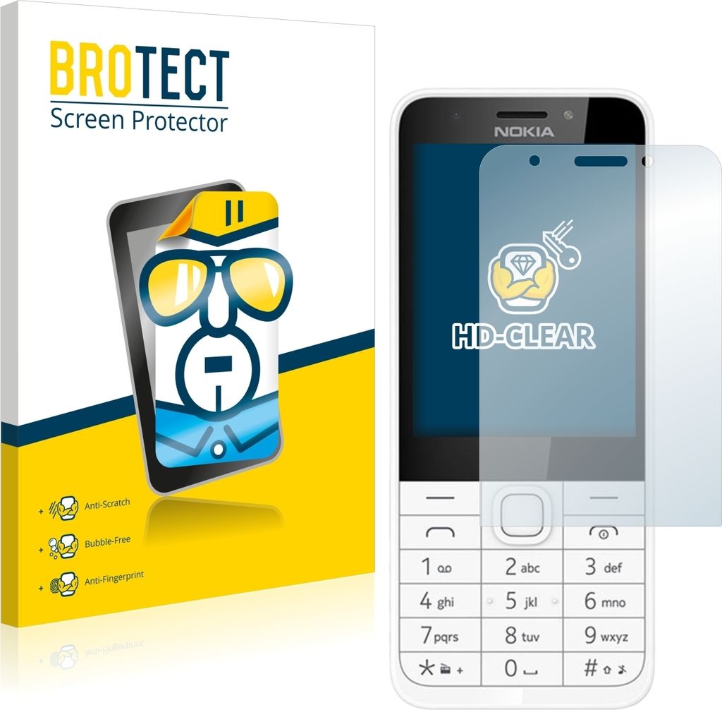 2x Für Nokia 230 Schutzfolie BROTECT Displayschutz Display Schutz Folie Klar Transparent