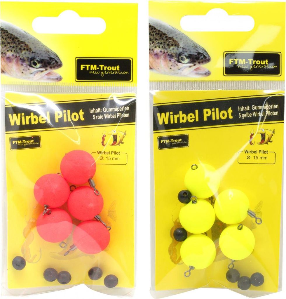 FTM Wirbel Pilot 15mm - 5 Piloten, Farbe:gelb